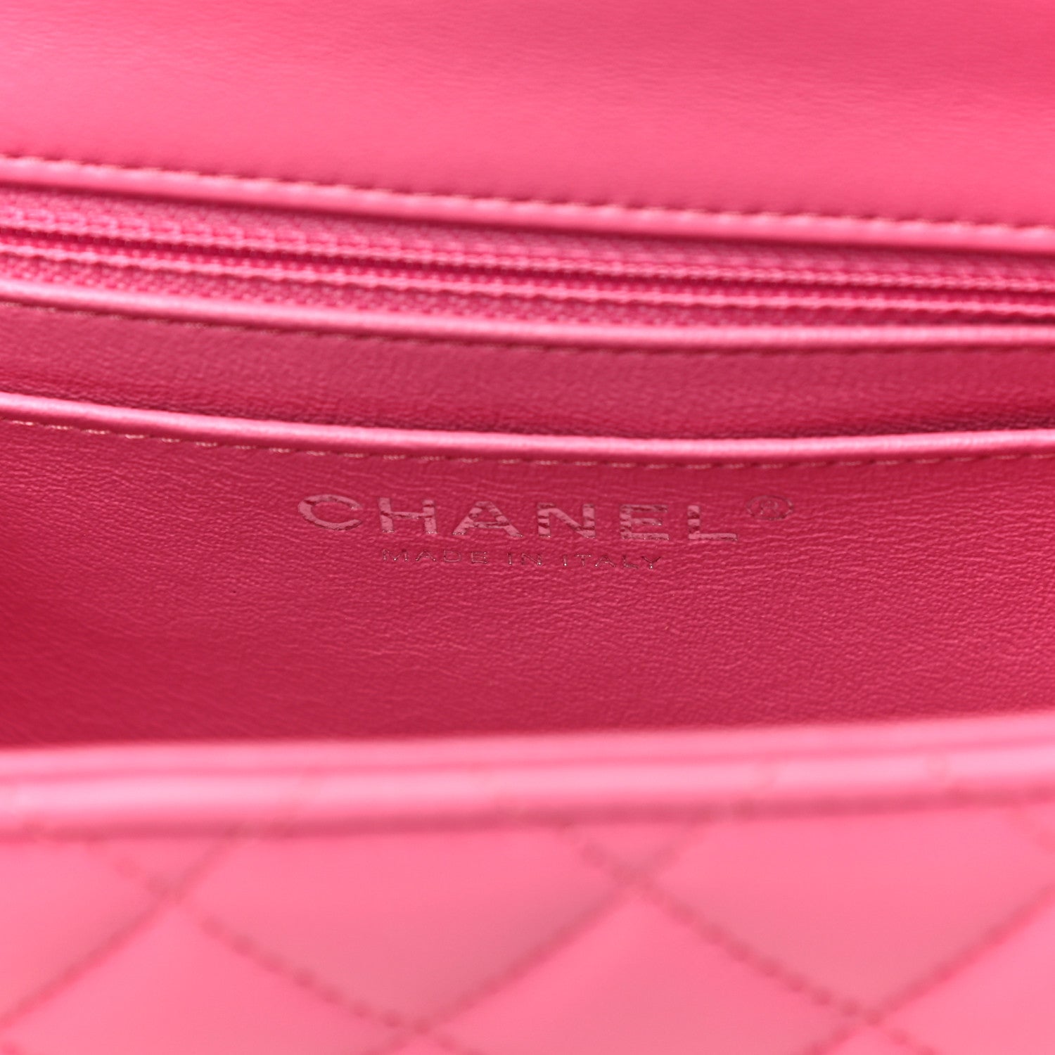 Chanel Lambskin Quilted Mini Square Flap Pink 6 of 13