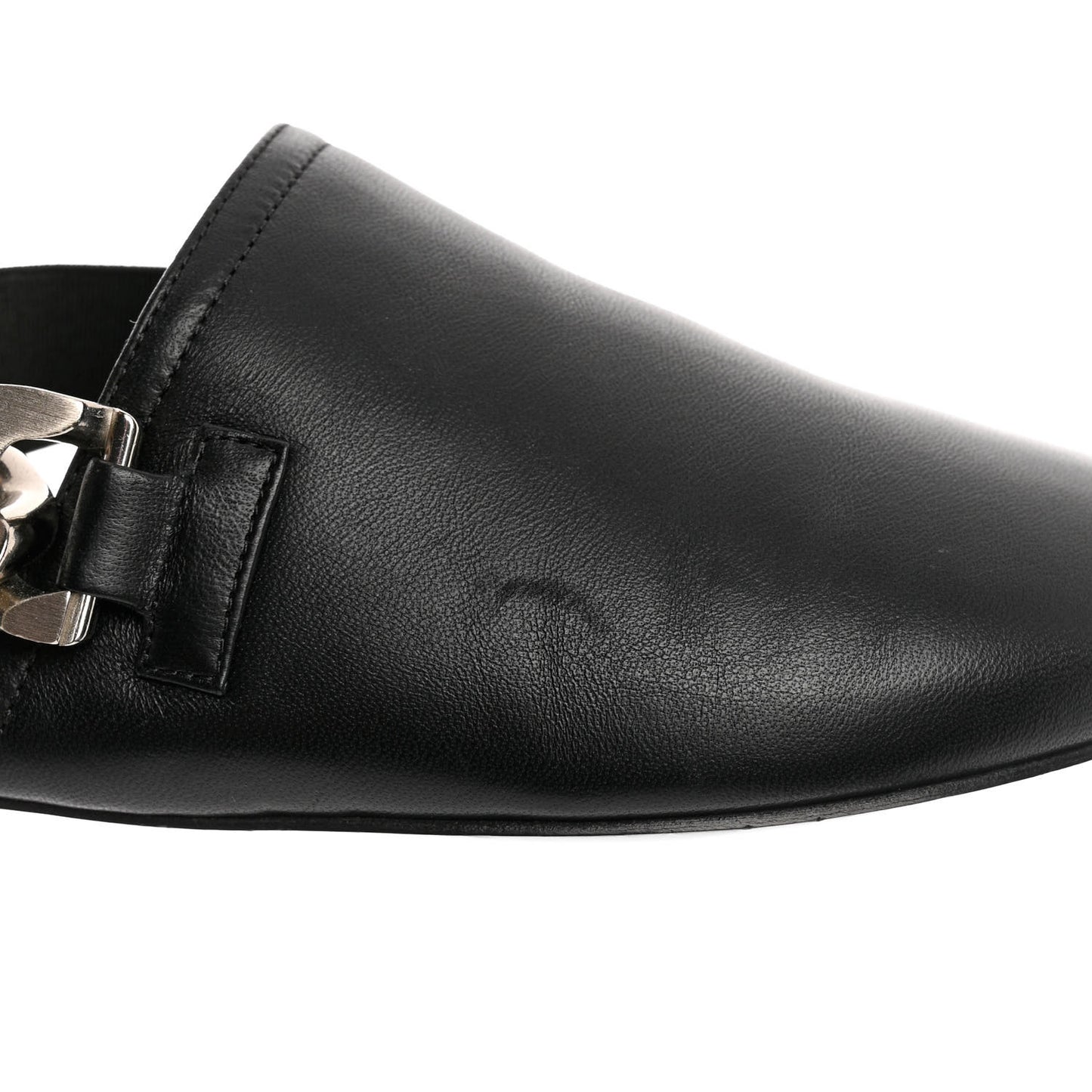 Lambskin Chain Mule 36.5 Black