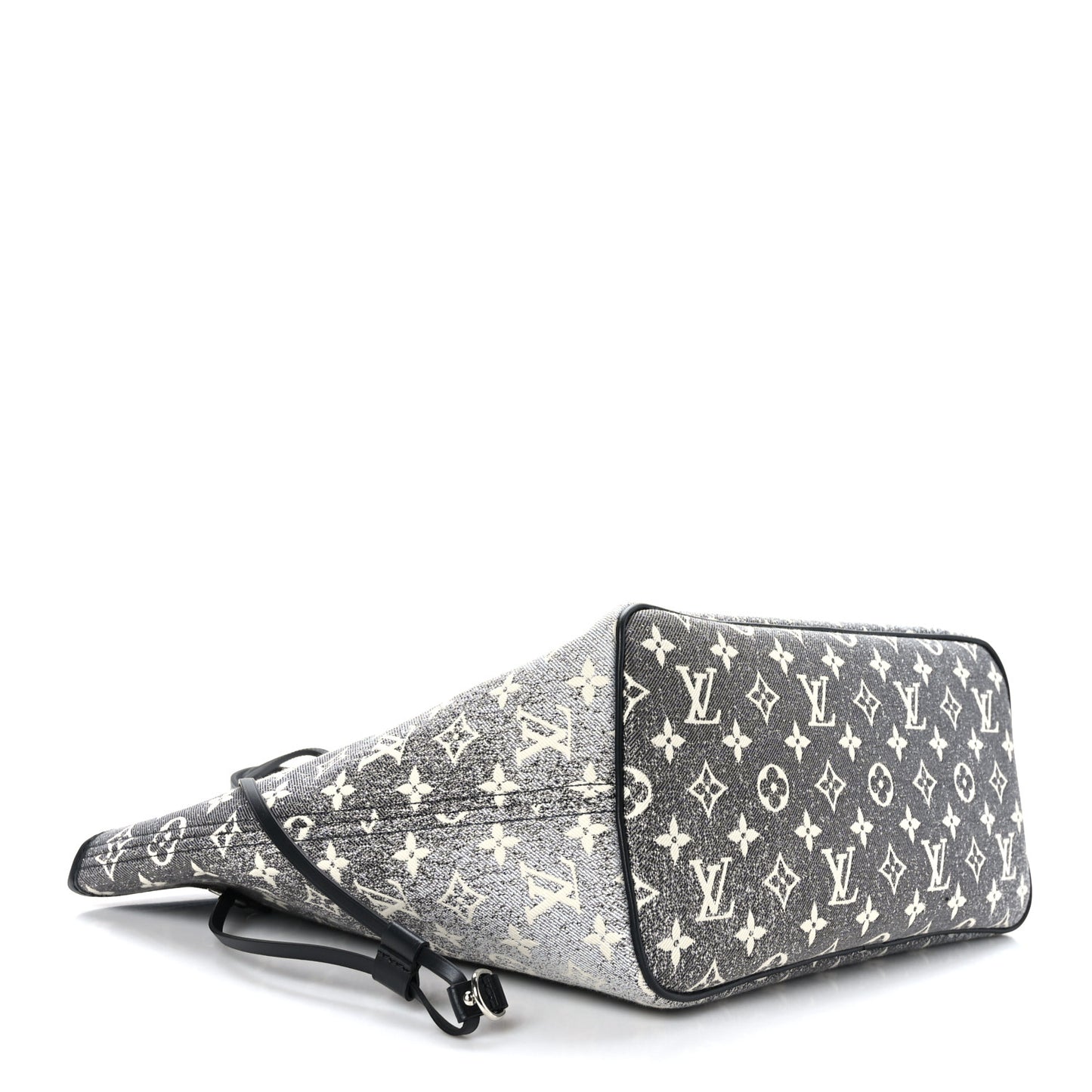 Denim Monogram Jacquard Neverfull MM Grey