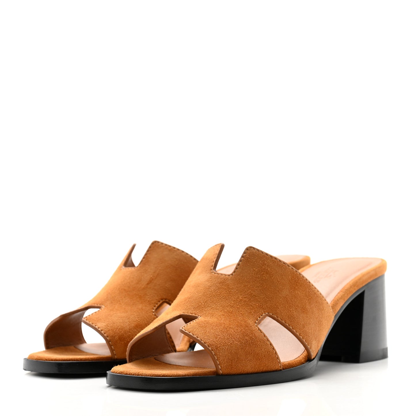 Suede Goatskin Helia 60 Sandals 38.5 Naturel