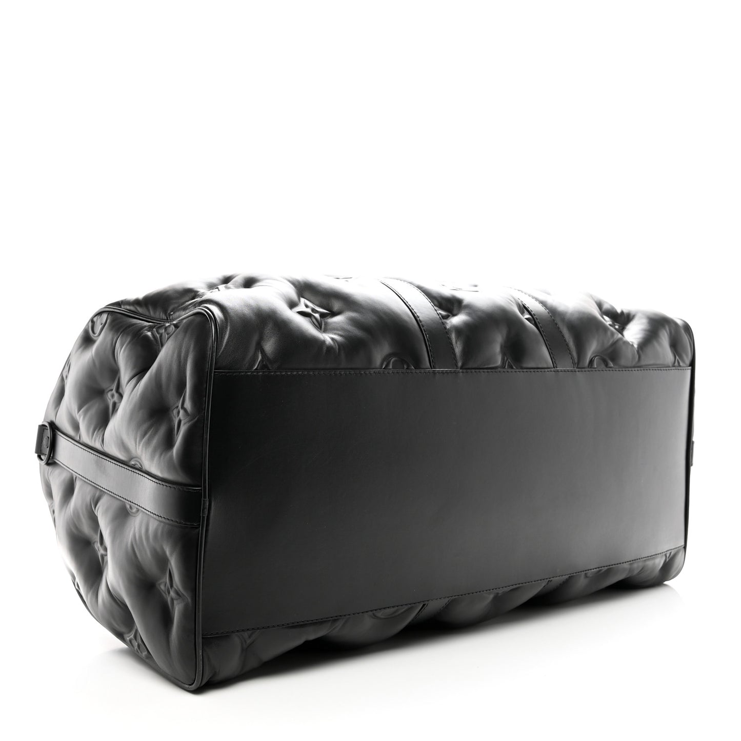 Lambskin Monogram Keepall Puffer XL Bandouliere 75 Black