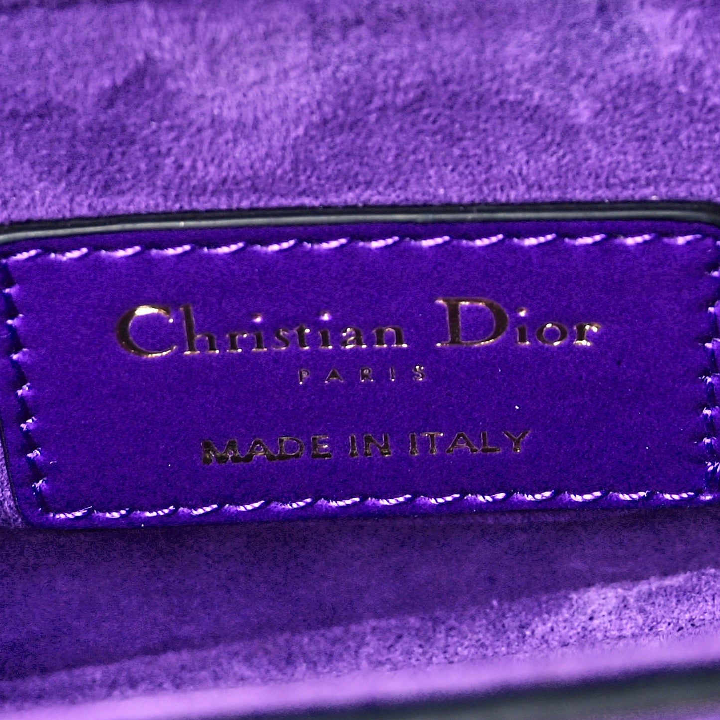 Supple Calfskin Mini Saddle Bag With Strap Purple