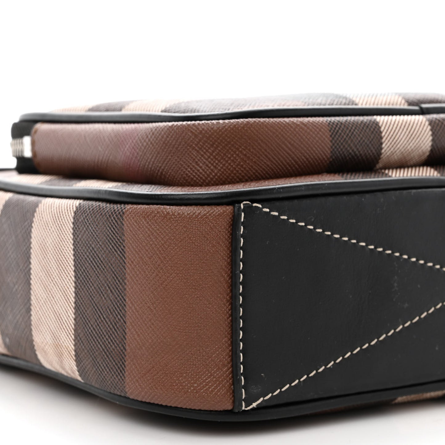 Canvas Check Paddy Messenger Birch Brown