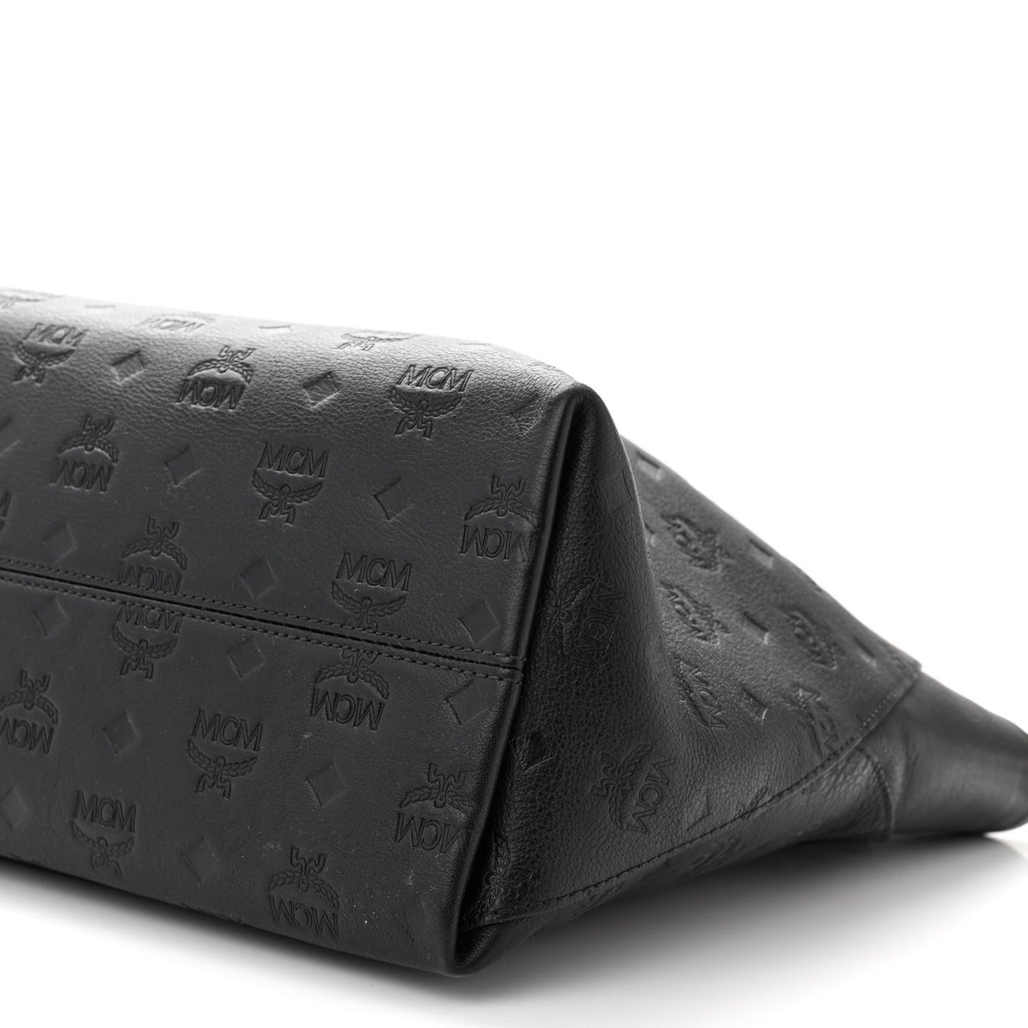 Calfskin Ottomar Monogram Medium Klara Shopper Tote Black