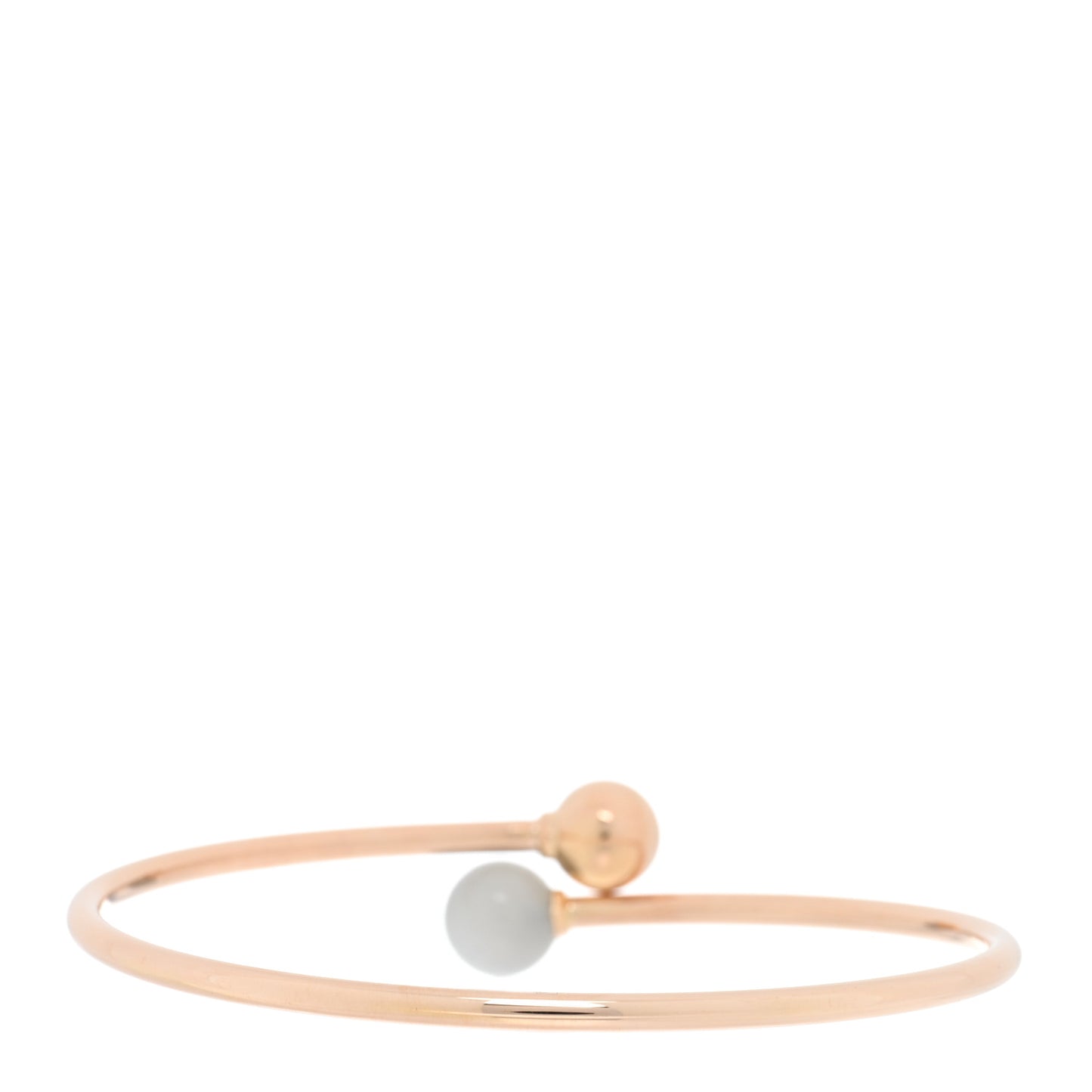 18K Rose Gold Gray Moonstone 8mm HardWear Ball Bypass Bracelet