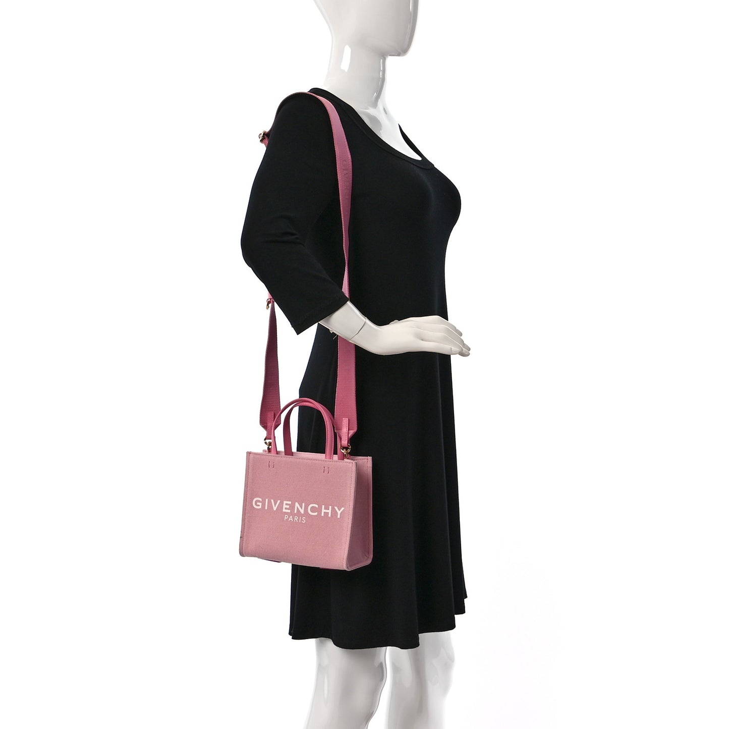 Canvas Mini G Shopping Tote Bright Pink