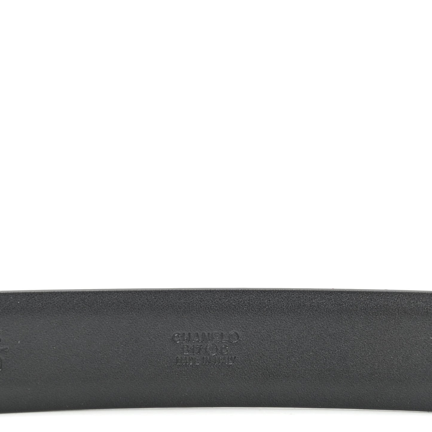 Calfskin CC Chain Belt 75 30 Black