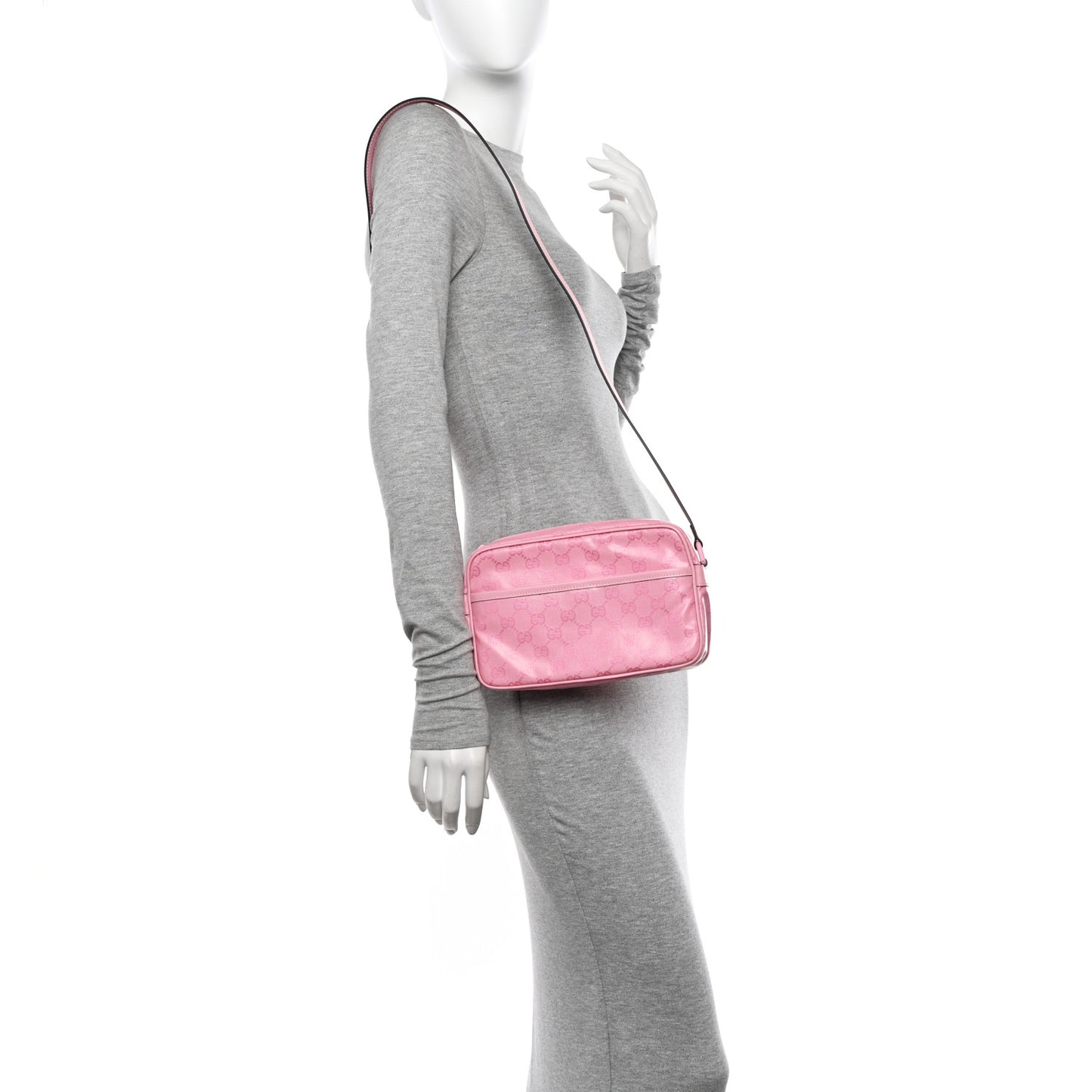 GG Crystal Monogram Mini Shoulder Bag Sugar Pink