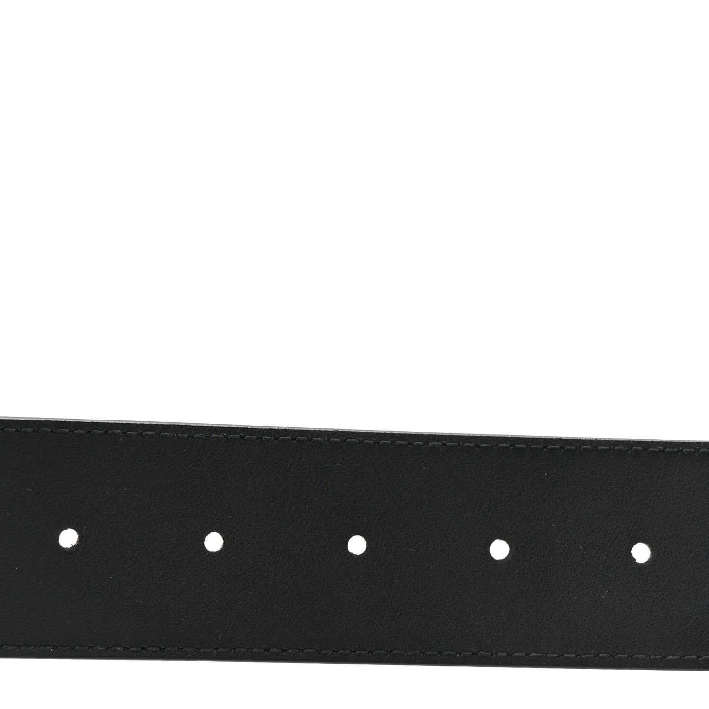 Azalea Calfskin Enamel Monochrome Double G 40mm Belt 75 30 Black