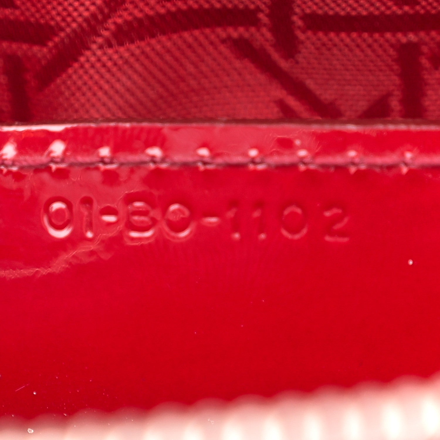 Christian Dior Patent Cannage Large Lady Dior Red 7 of 15