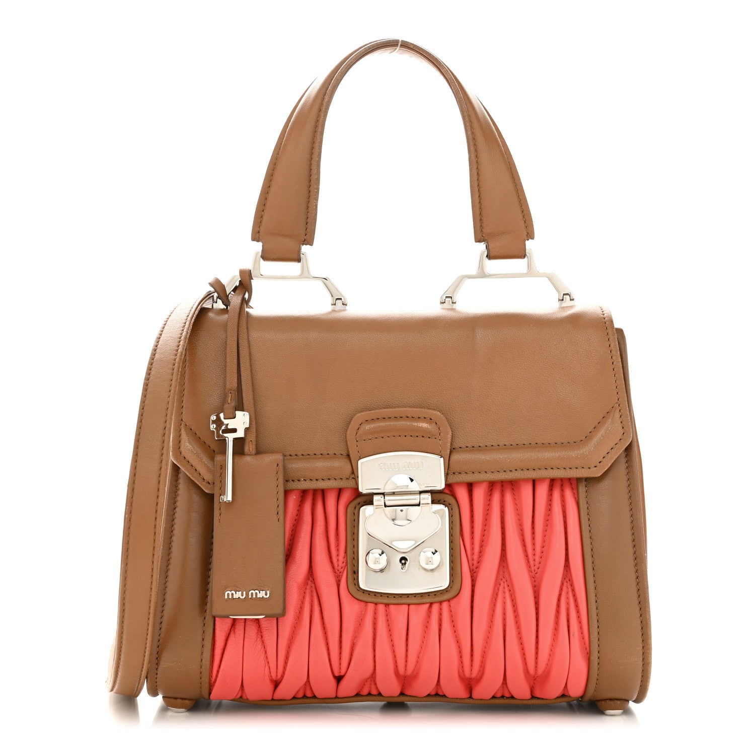 Miu Miu Nappa Matelasse Top Handle Tote 1 of 17