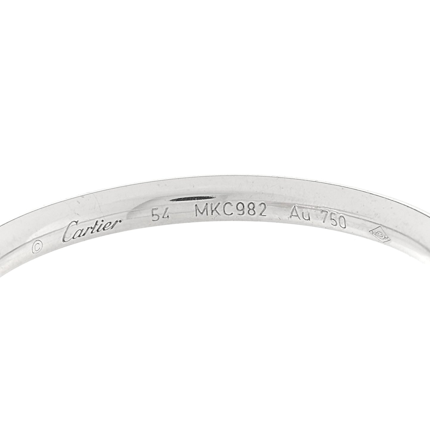 18K White Gold Small Juste Un Clou Ring 54 7