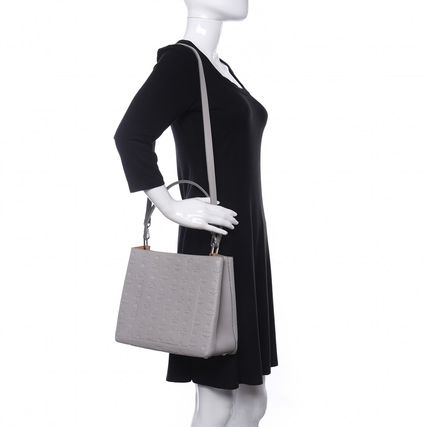 Calfskin Ottomar Monogram Sarah Convertible Hobo Dove
