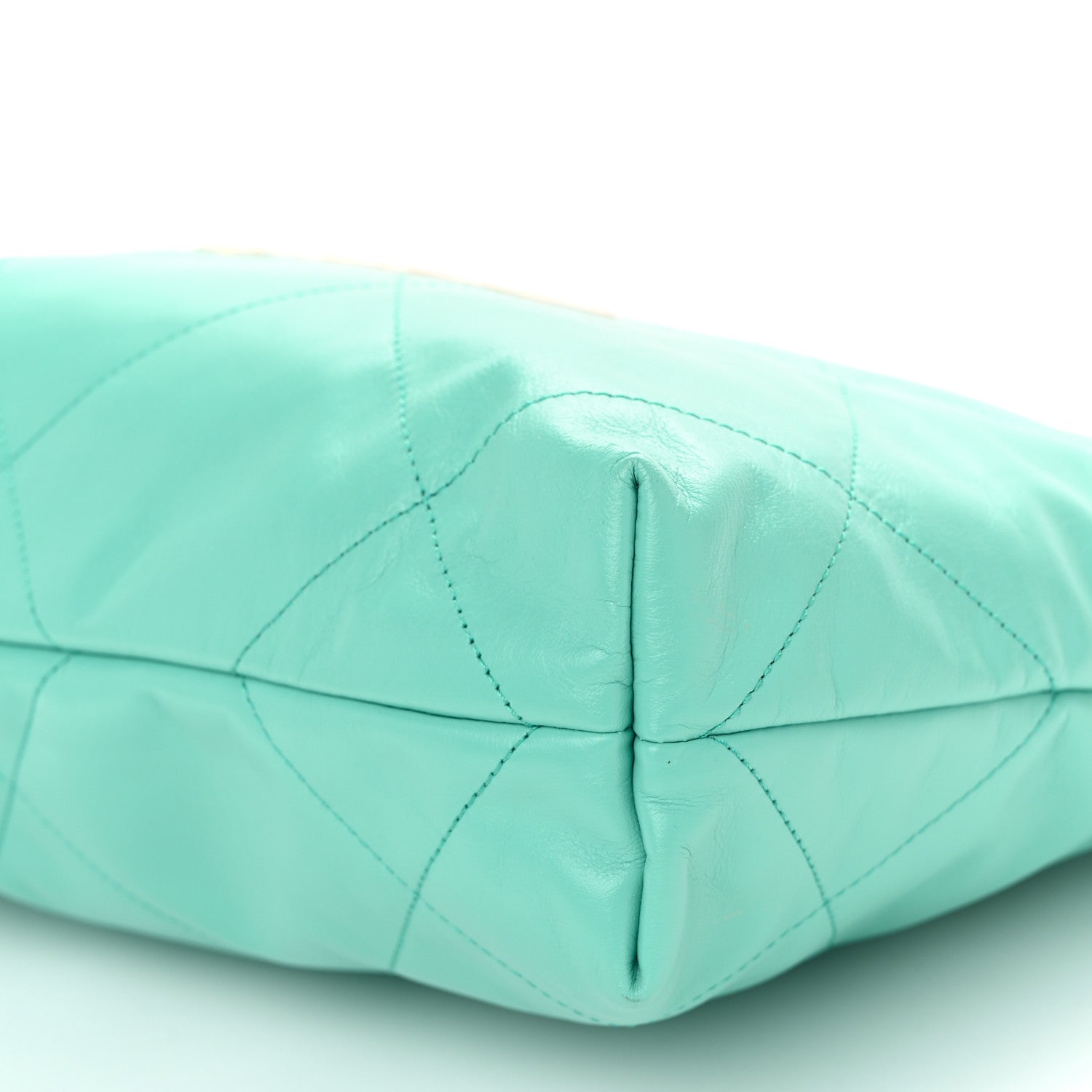 Chanel Shiny Calfskin Quilted Small Chanel 22 Light Blue 11 of 12