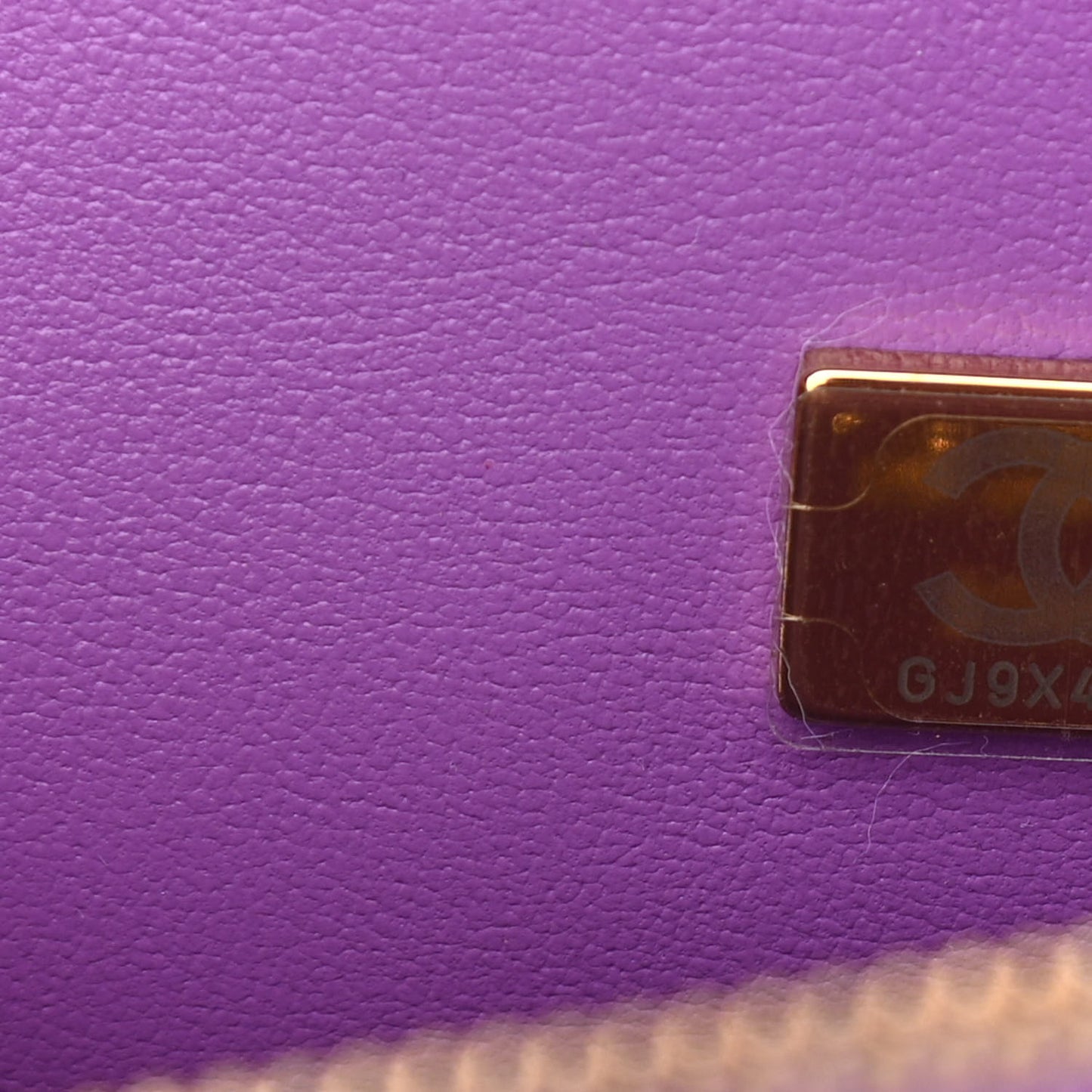 Lambskin Quilted CC In Love Heart Bag Purple