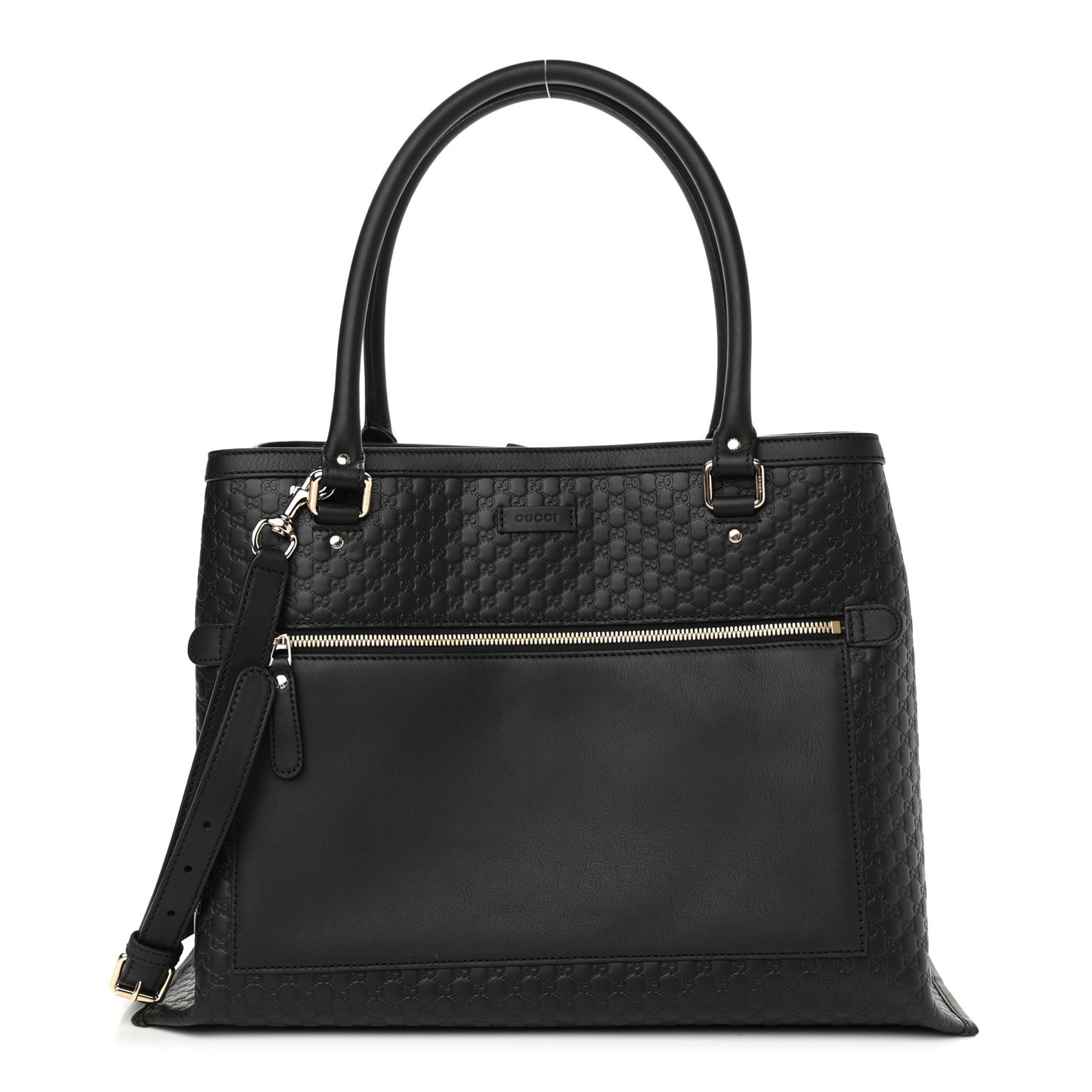 Soft Microguccissima Large Tote Black