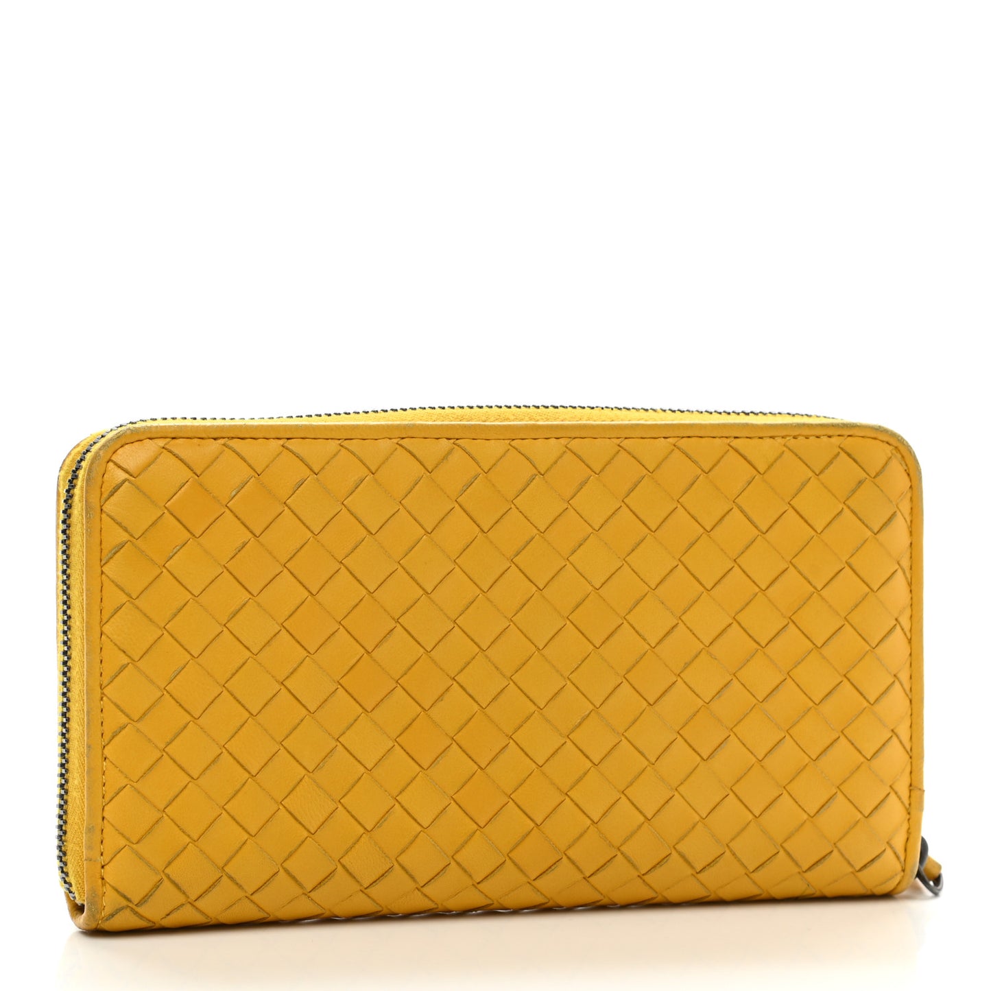 Nappa Intrecciato Zip Around Wallet Sunset