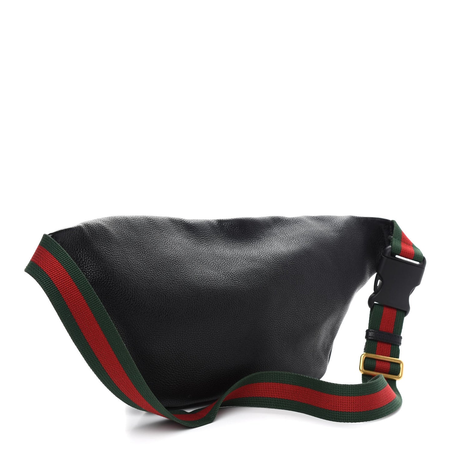 Grained Calfskin Logo Belt Bag Black