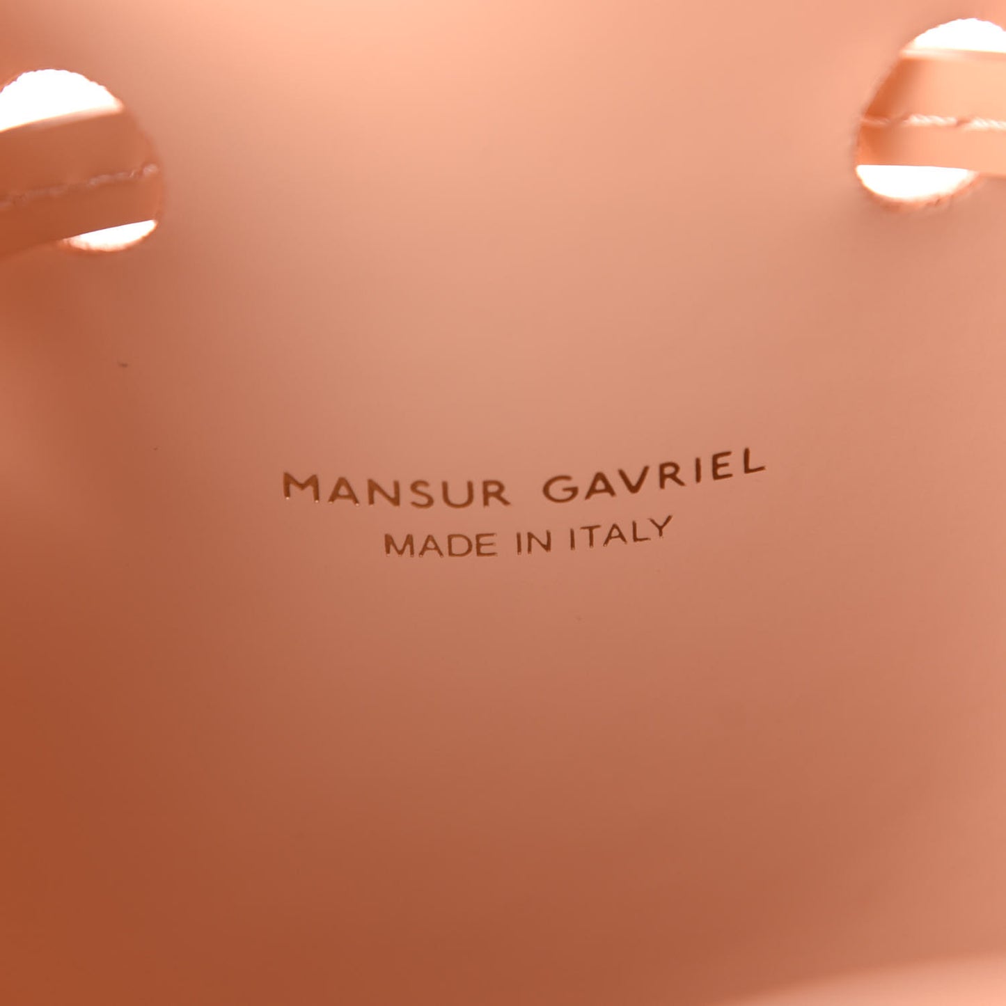Patent Calfskin Mini Bucket Bag Rosa