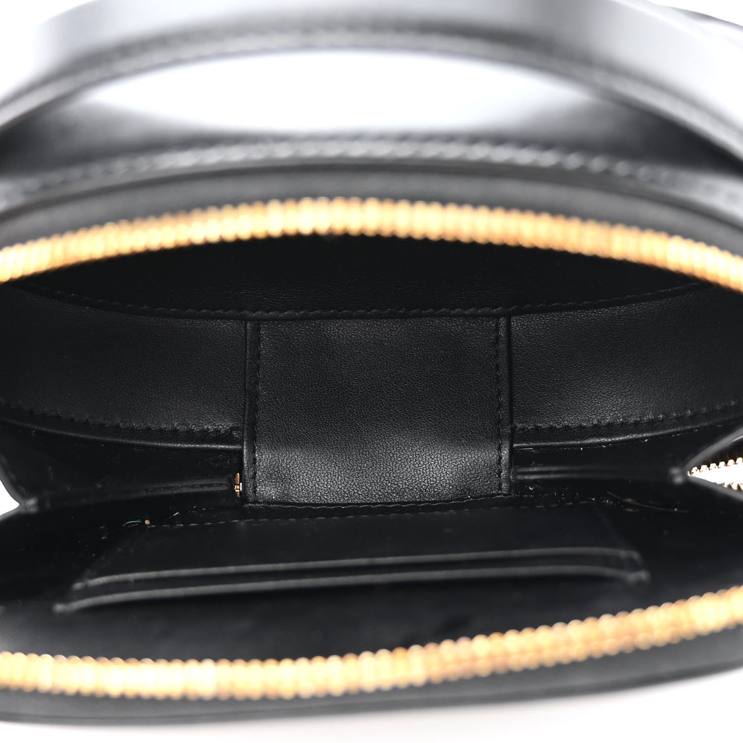 Calfskin CD Signature Oval Crossbody Camera Bag Black