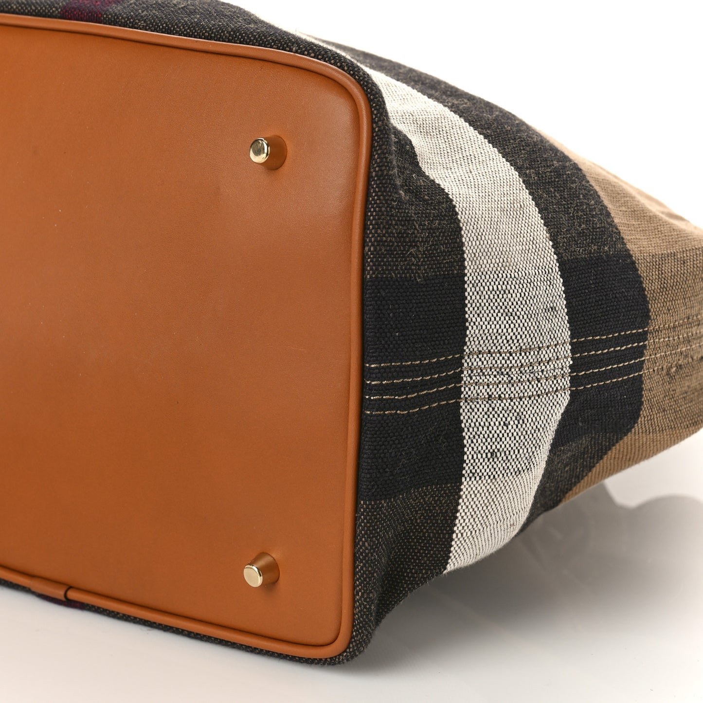 Canvas Mega Check Medium Ashby Hobo Saddle Brown