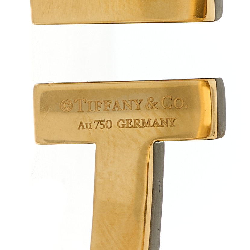 18K Yellow Gold T Square Bracelet