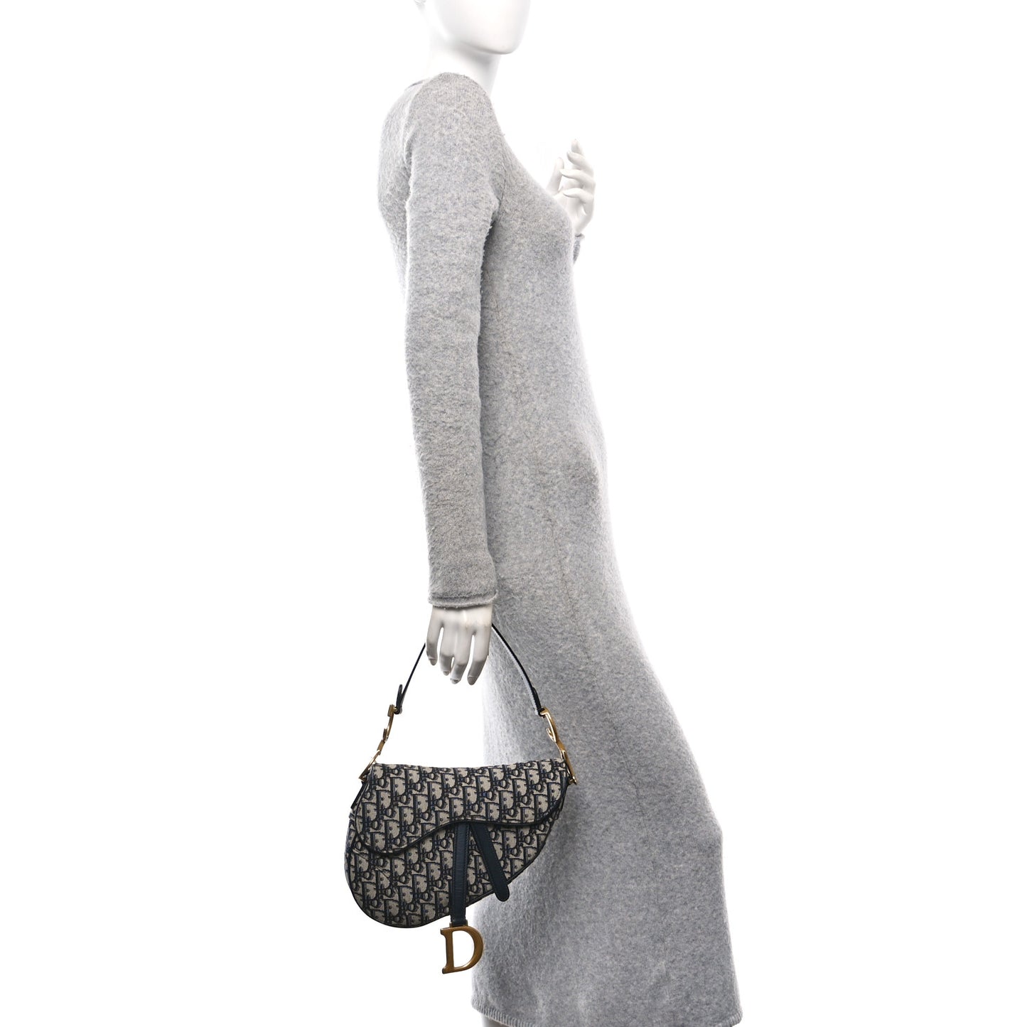 Oblique Saddle Bag Blue