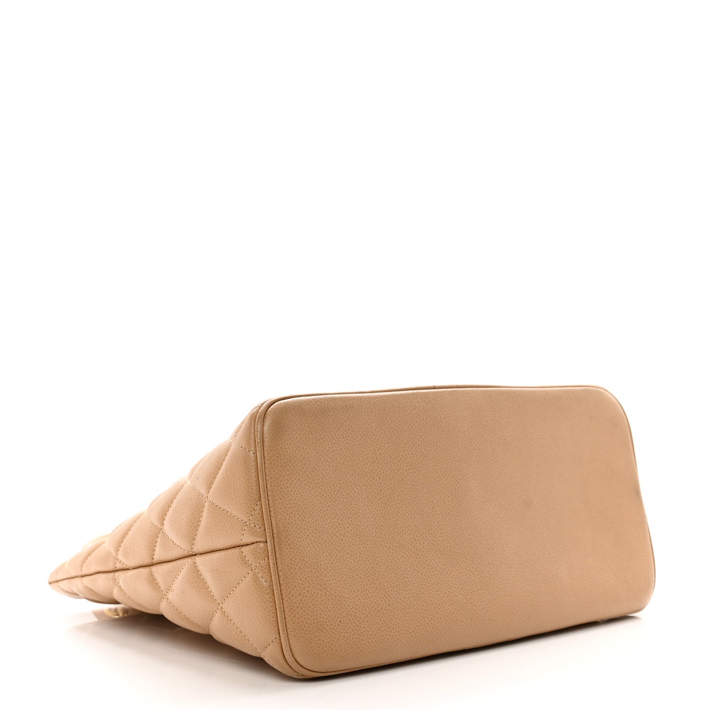 Caviar Quilted Medallion Tote Beige