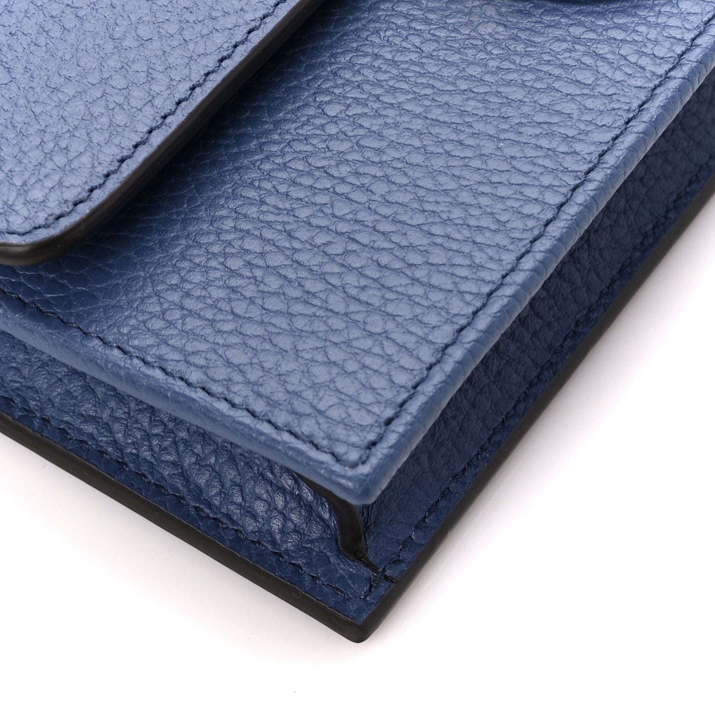 Dollar Calfskin Interlocking G Chain Wallet Caspian