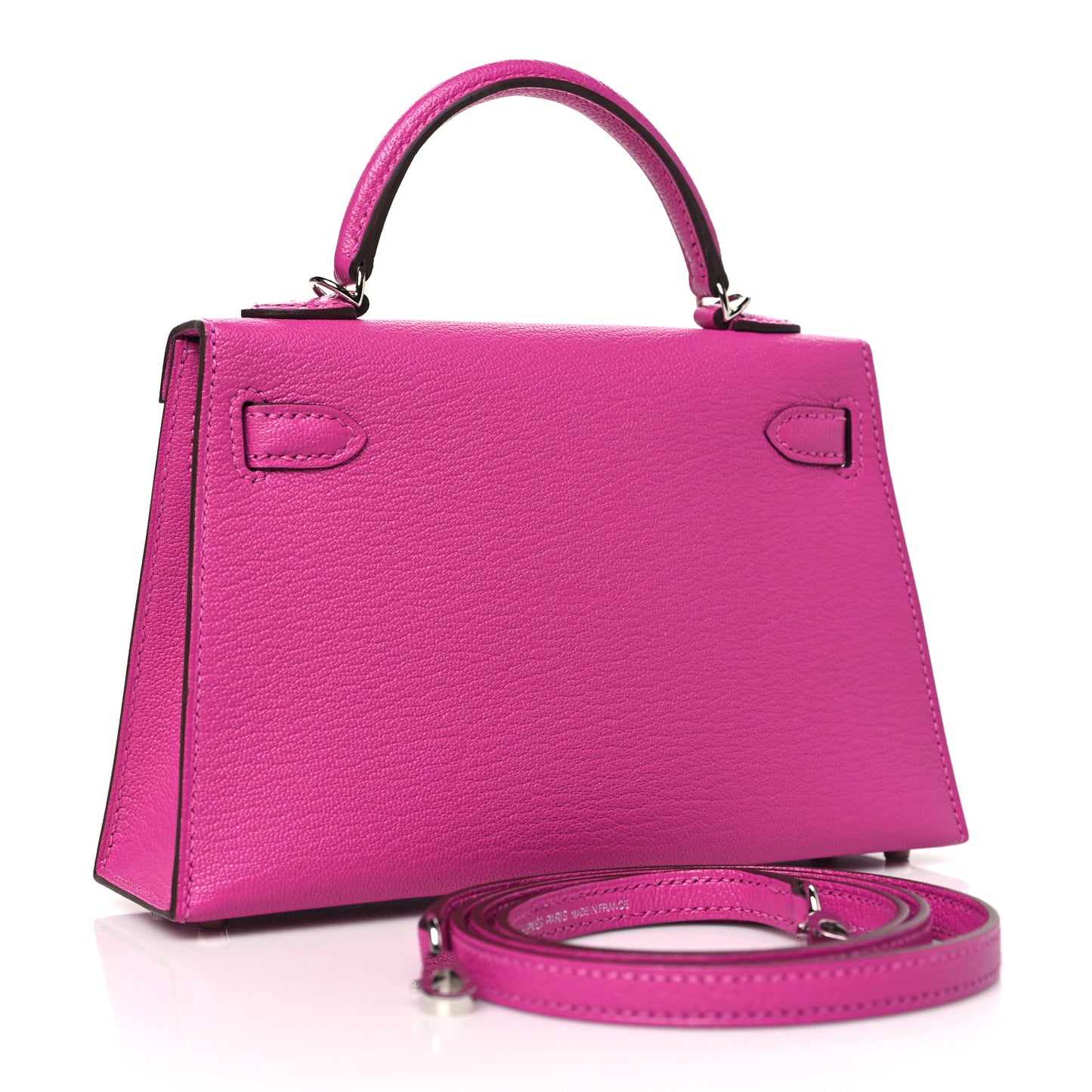 Chevre Mysore Mini Kelly Sellier 20 Rose Pourpre