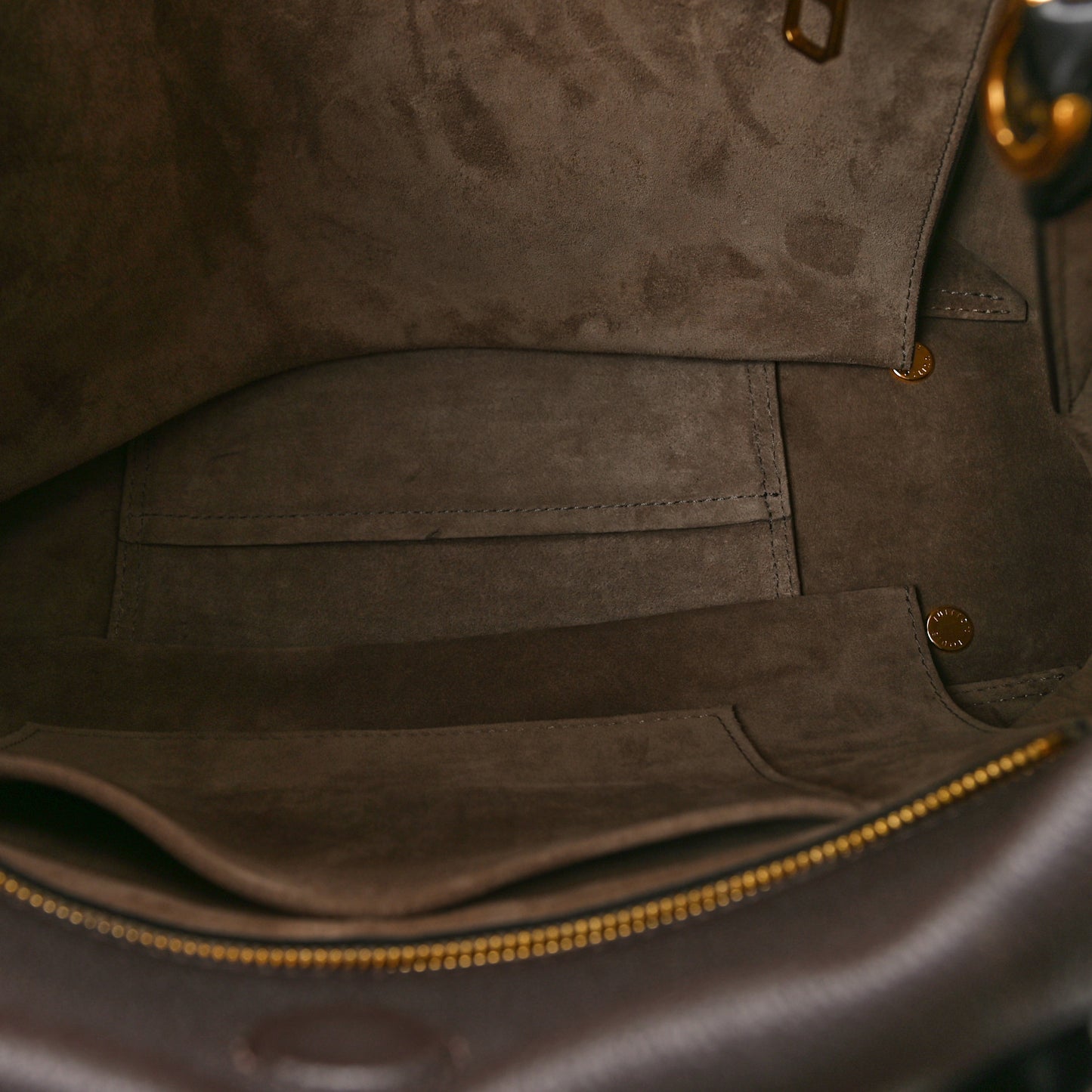 Veau Cachemire Monogram Tote W PM Chocolate