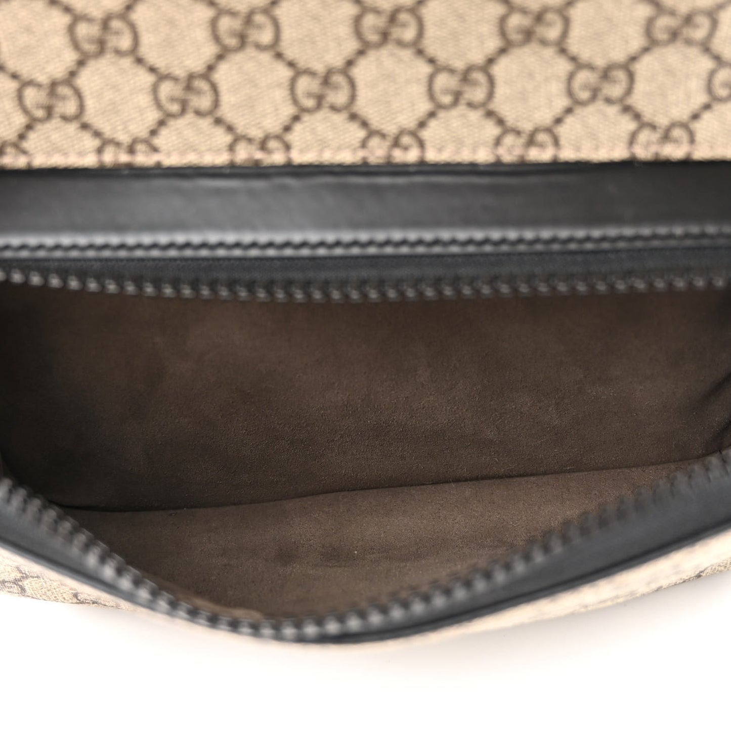 GG Supreme Monogram Medium Backpack Black