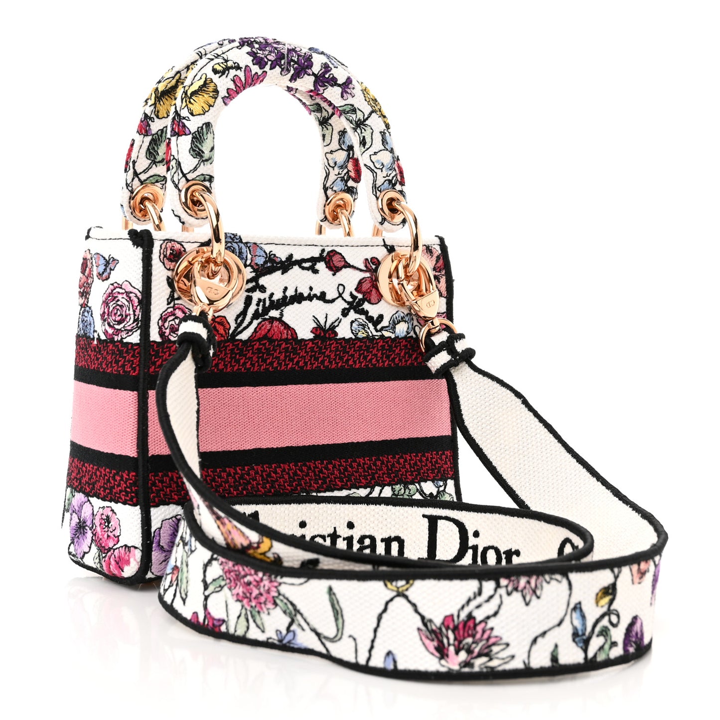 Canvas Florilegio Embroidered Mini Lady D-Lite White Multicolor
