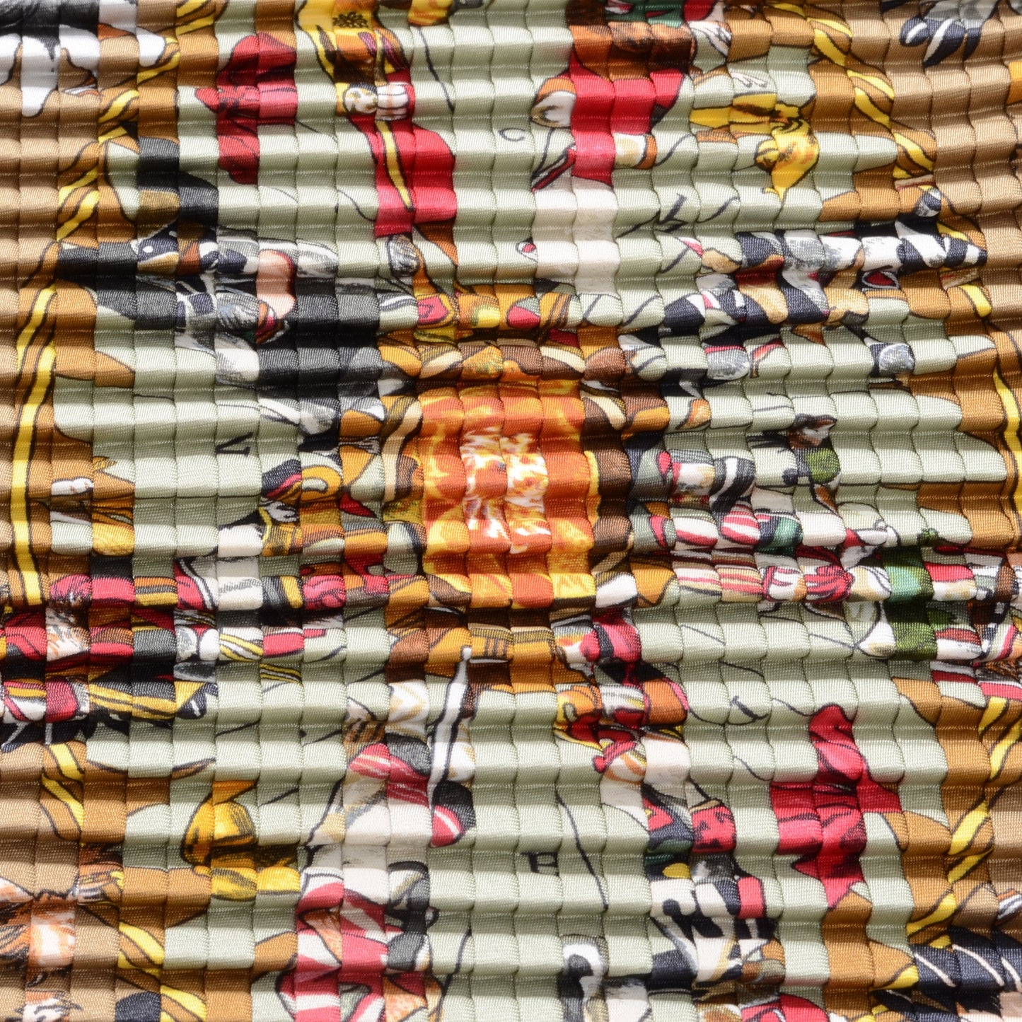 Silk Plisse Kachinas Scarf 90
