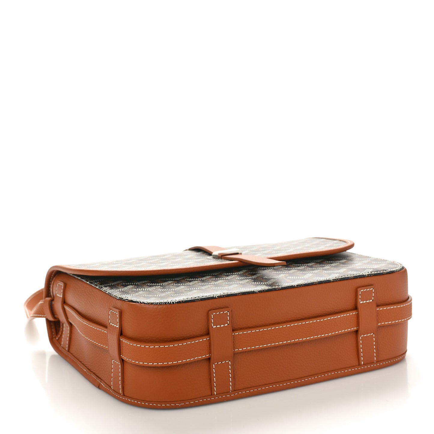 Goyardine Belvedere II MM Messenger Bag Black Gold