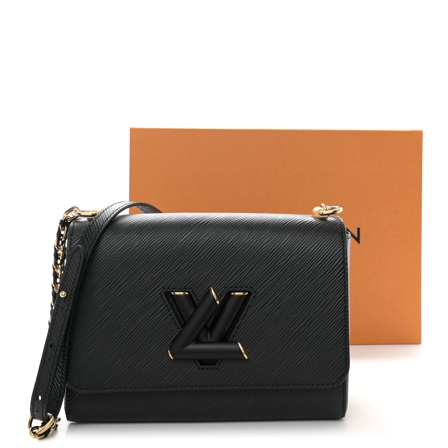 Epi Twist Shoulder Bag MM Matte Black