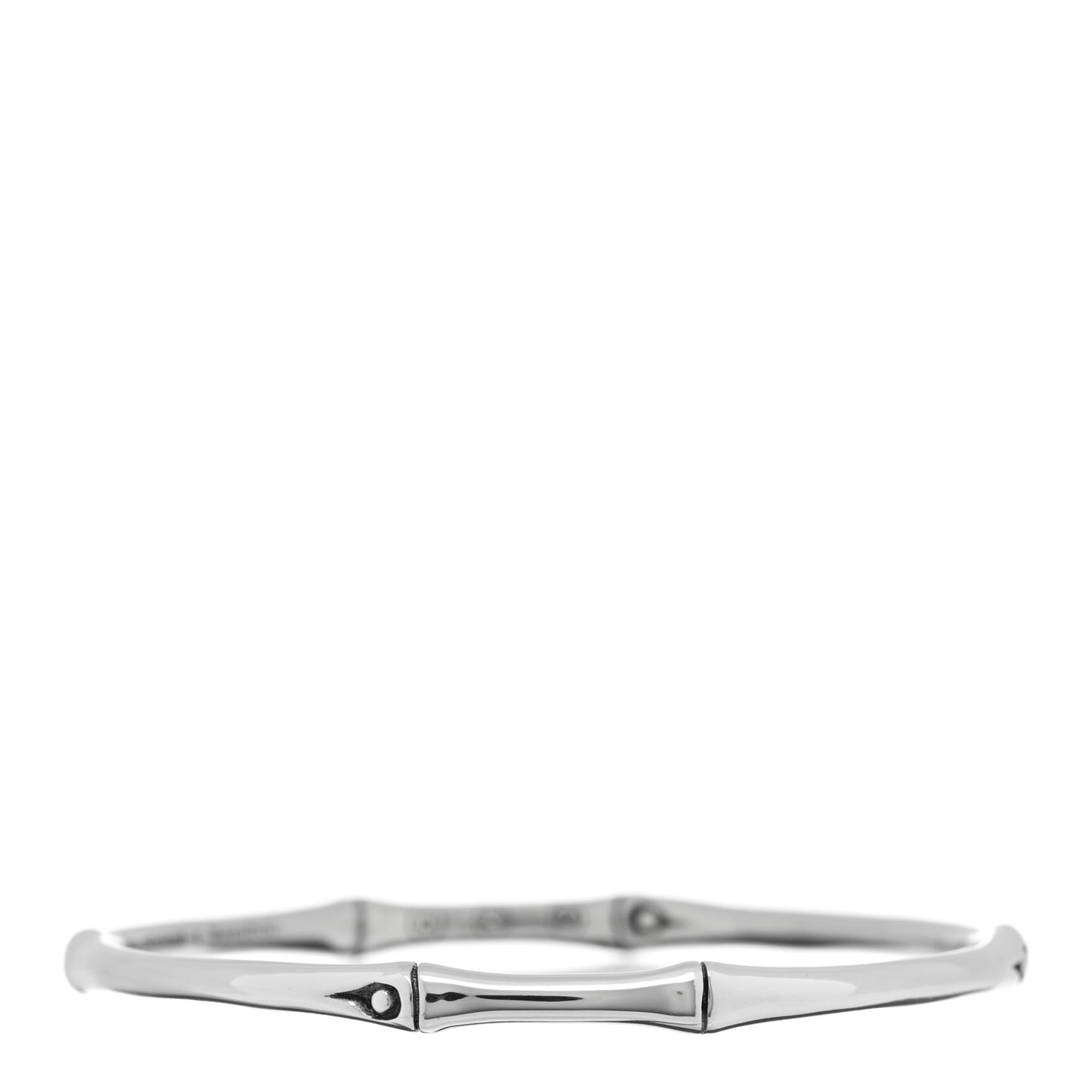 Sterling Silver Slim Bamboo Bangle Bracelet