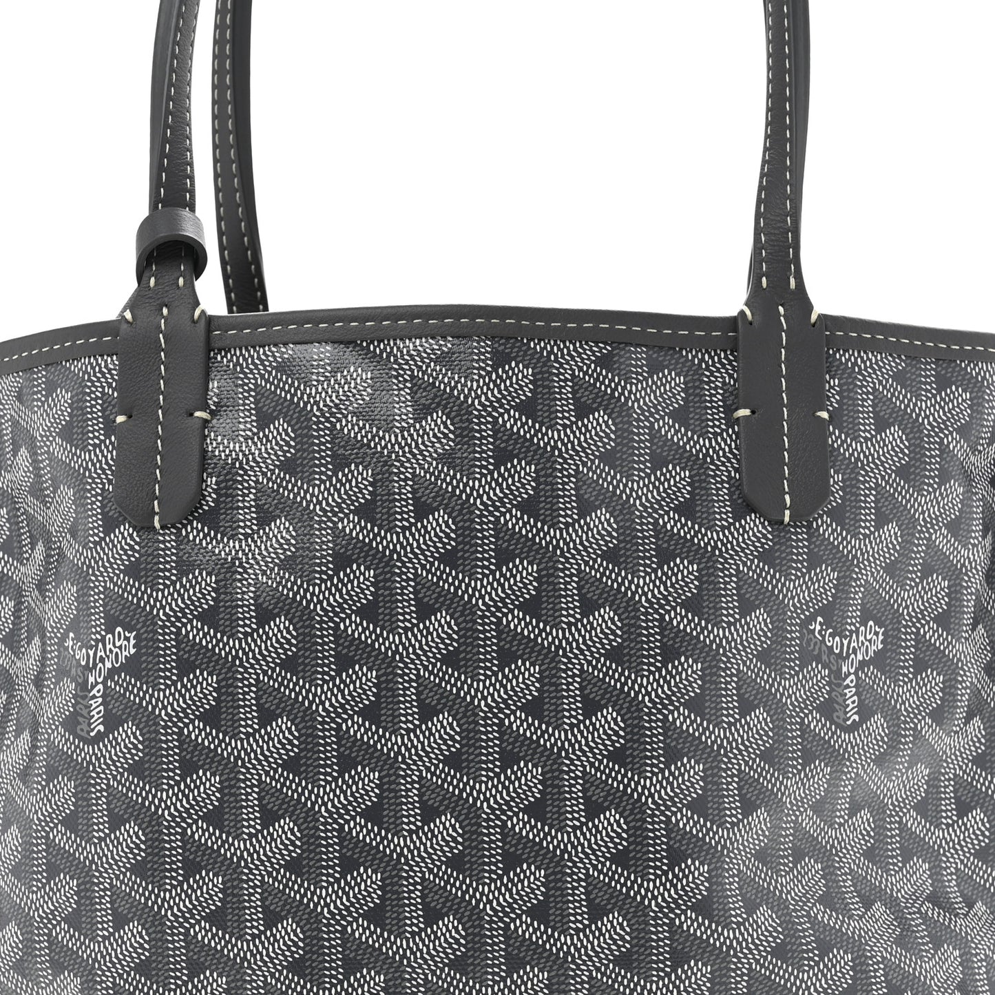 Goyardine Reversible Mini Anjou Grey