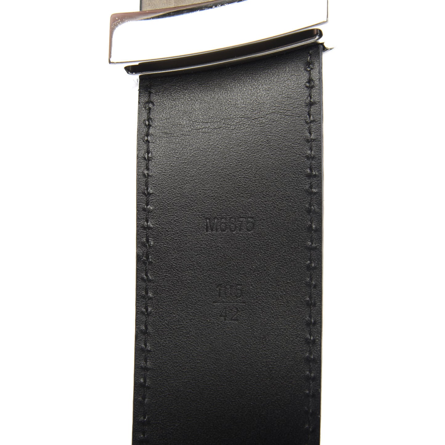 Suede Calfskin Mini Damier 40mm LV Initiales Belt 105 42 Carbone