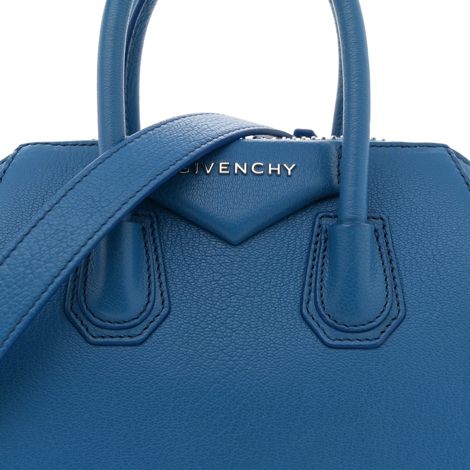 Givenchy Sugar Goatskin Mini Antigona Indigo Blue 8 of 11