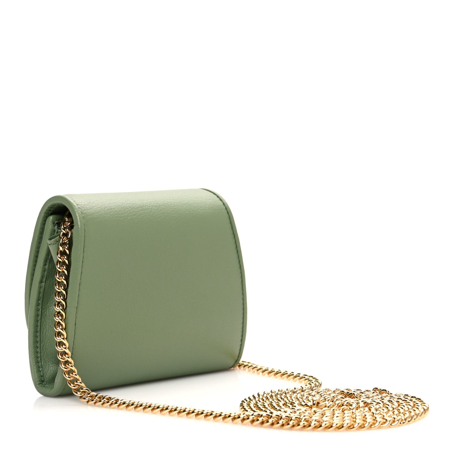 Roxy Calfskin Medium Blondie Chain Wallet Salamander Green