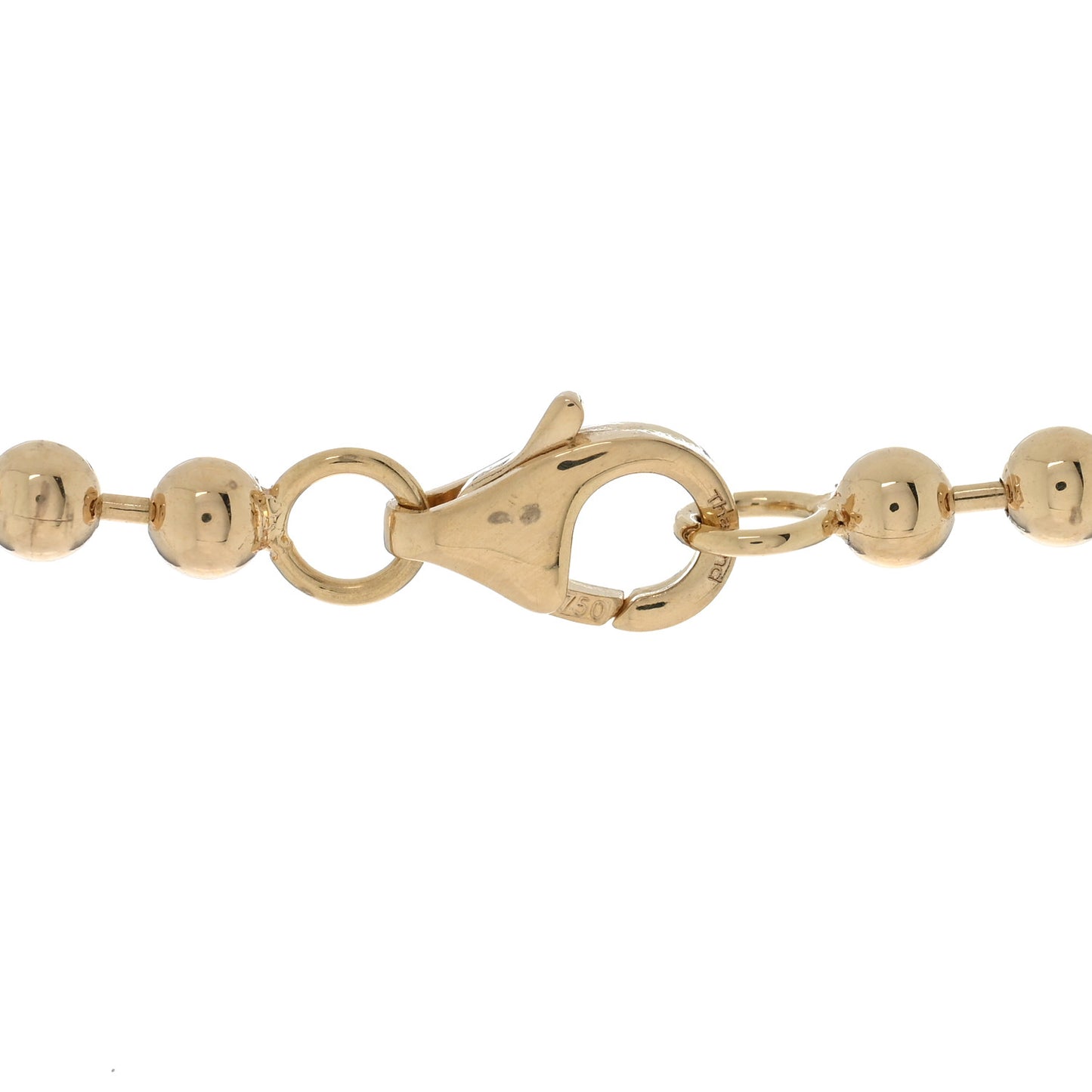 18K Yellow Gold Diamond Love in Verona Flower Zipper Necklace