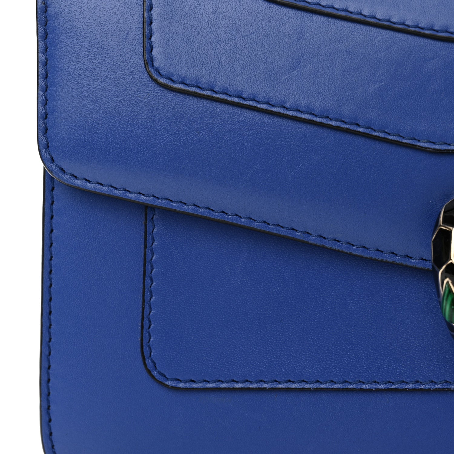 Bulgari Calfskin Serpenti Forever Crossbody Bag Blue 15 of 15