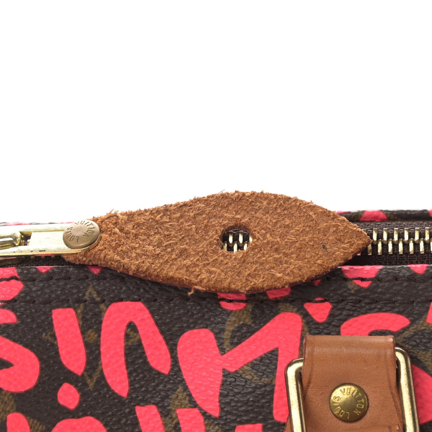 Monogram Graffiti Speedy 30 Fuchsia