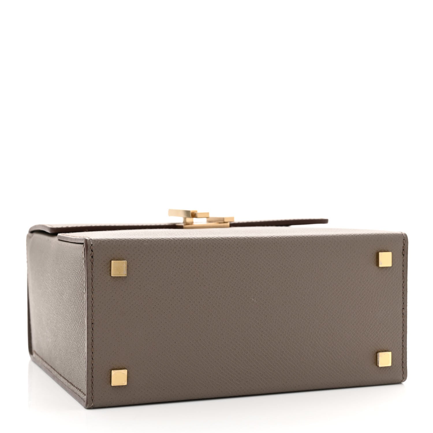 Hermes Epsom Cinhetic Boxy Top Handle Bag Etain 4 of 15