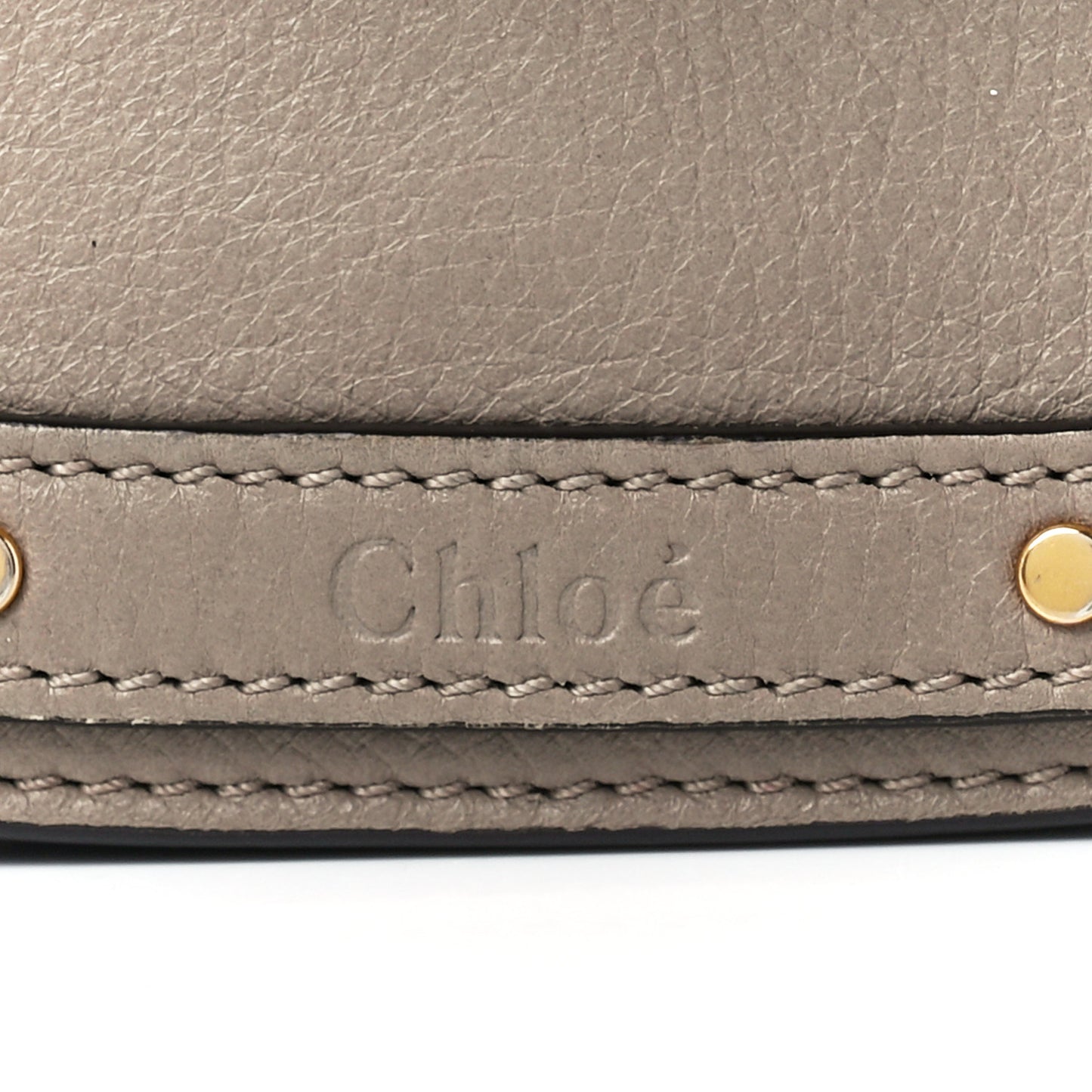 Calfskin Suede Small Nile Bracelet Bag Motty Grey