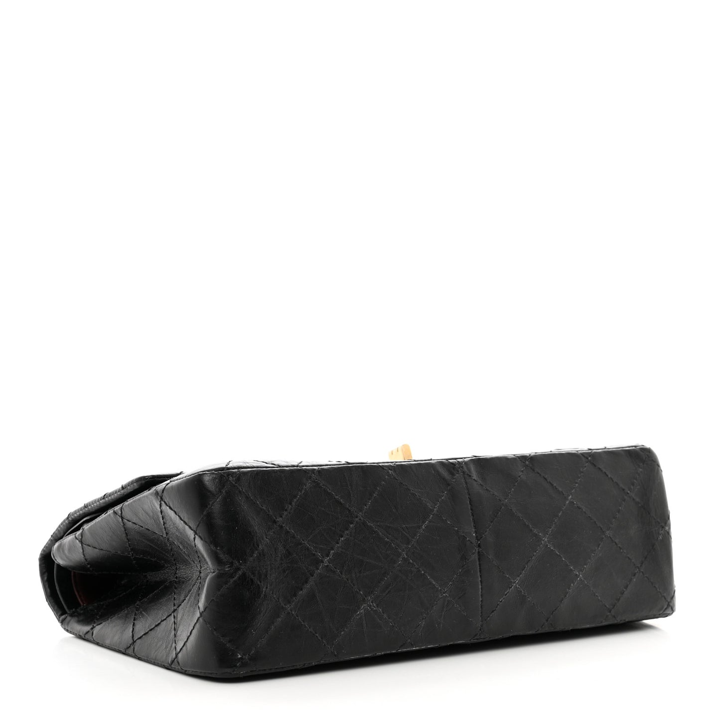 Aged Calfskin Quilted 2.55 Reissue 226 Flap Black
