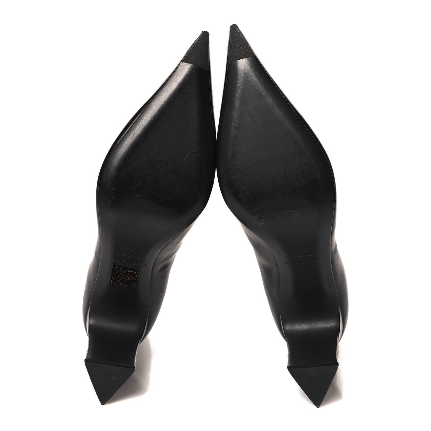 Soft Calfskin Blade Bootie 36 Black