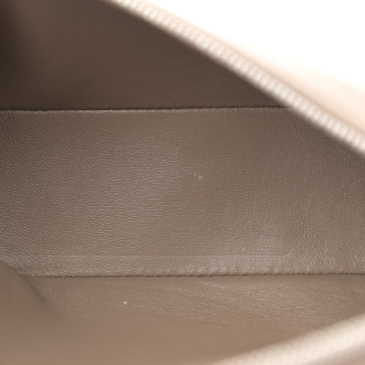 Loro Piana Grained Calfskin L19 Extra Pocket Pouch Warm Mastic 5 of 12