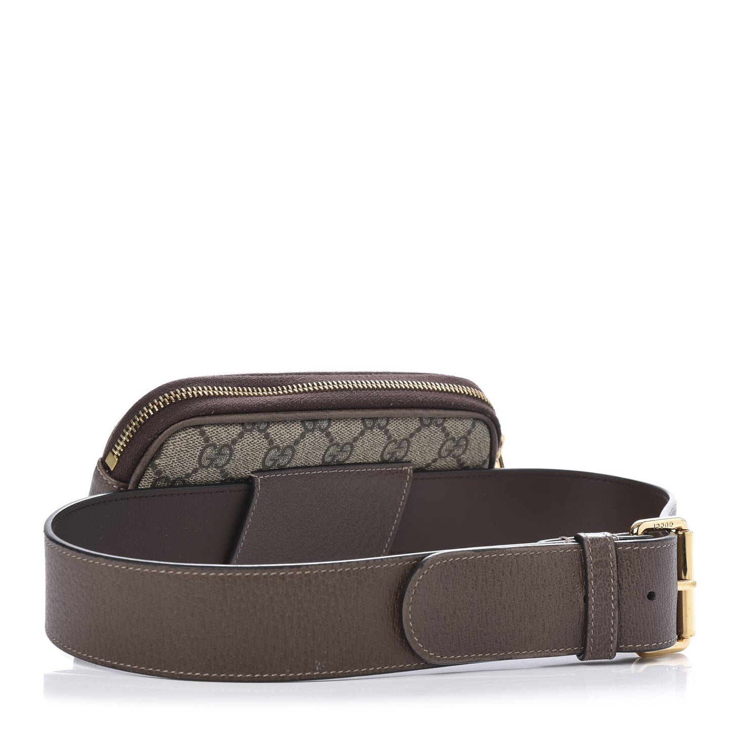 GG Supreme Monogram Ophidia Belted iPhone Case 75 30 Dark Brown